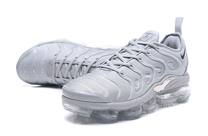 2018 Nike Air Max TN Plus White Silver Shoes - Click Image to Close